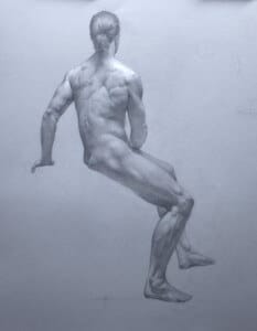 By Vinko Lisnic, Graphite and Chalk on Paper