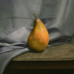 <em>"Pear Study"</em>, Oil on Canvas, by Hillary Inkaya