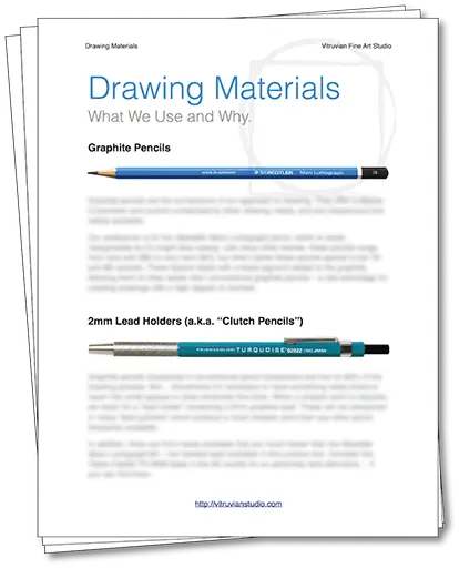 A thumbnail image of the Drawing Materials Guide from Vitruvian Studio.
